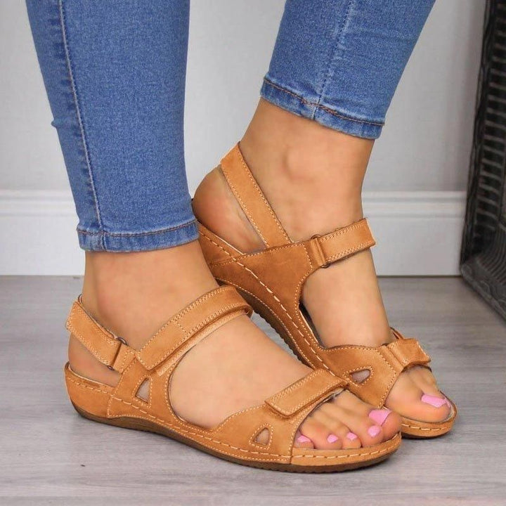 Agnethe™ | Elegante og Komfortable Sandaler med Velcrolukning