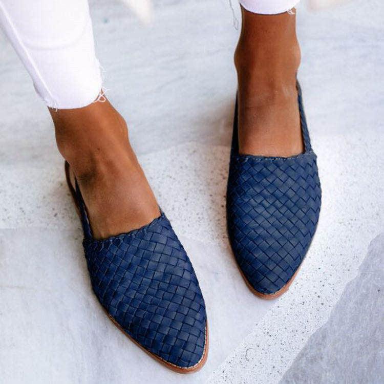 Marna™ | Komfortable Vævede Slingback Flats