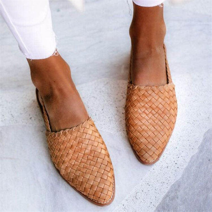 Marna™ | Komfortable Vævede Slingback Flats