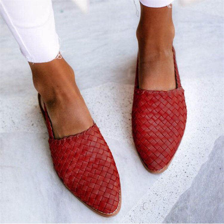 Marna™ | Komfortable Vævede Slingback Flats