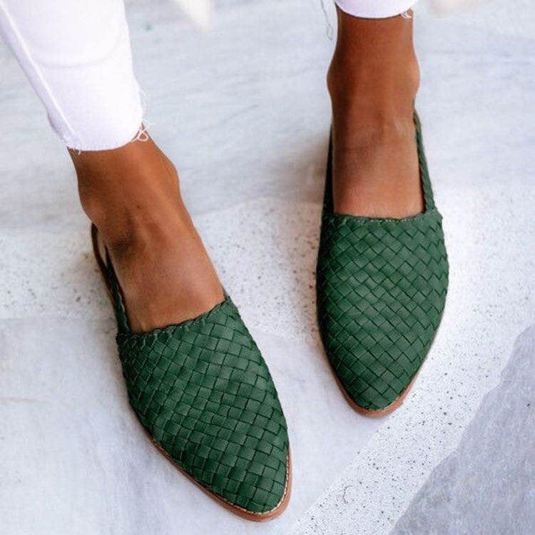 Marna™ | Komfortable Vævede Slingback Flats