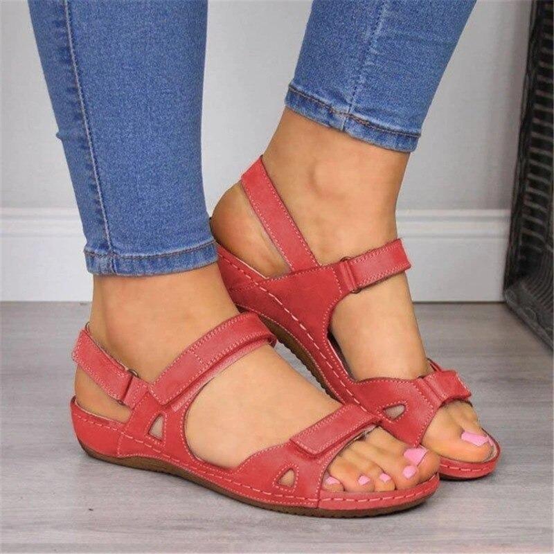 Agnethe™ | Elegante og Komfortable Sandaler med Velcrolukning