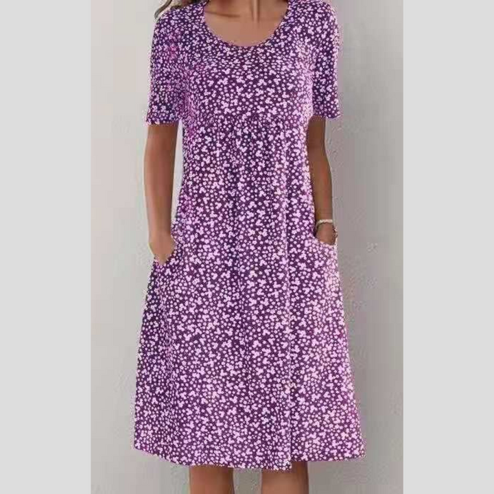 Maiken™ | Midikjole med blomsterprint