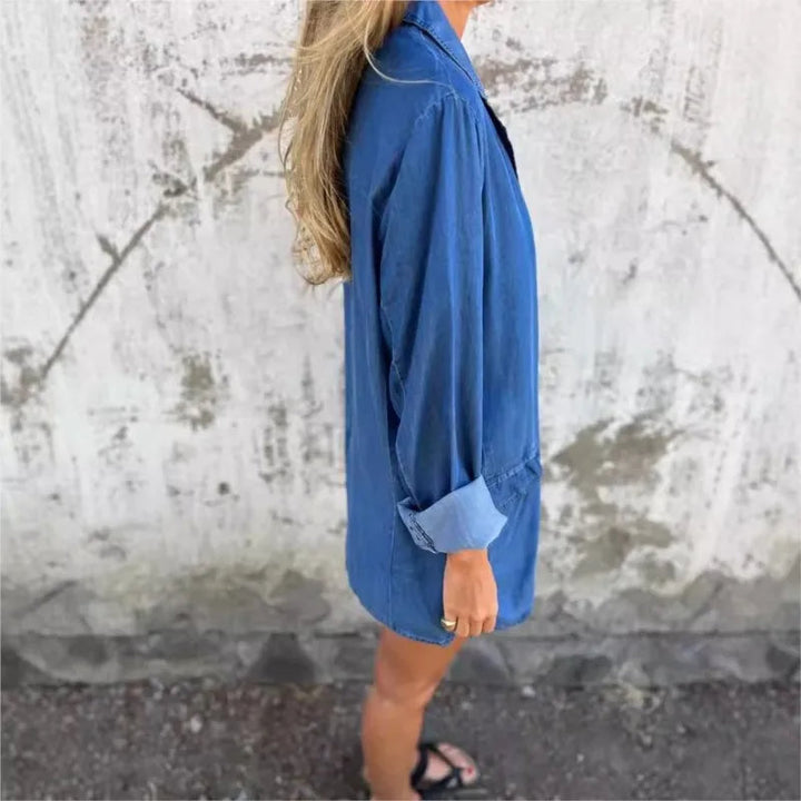 Cille™ | Afslappet Denimblazer