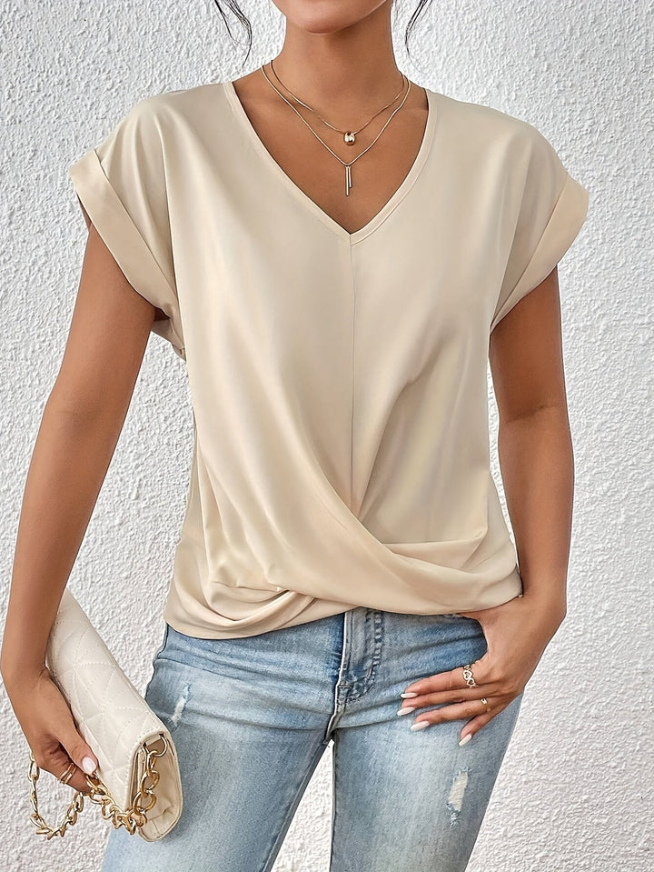 Ingeborg™ | Elegant T-shirt med Blød V-udskæring