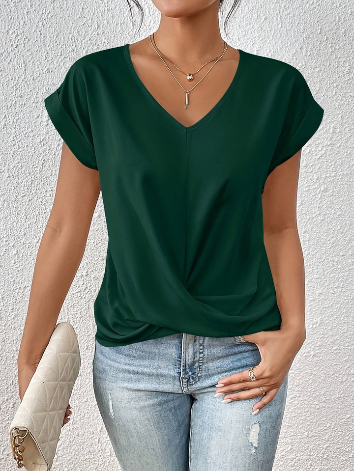 Ingeborg™ | Elegant T-shirt med Blød V-udskæring