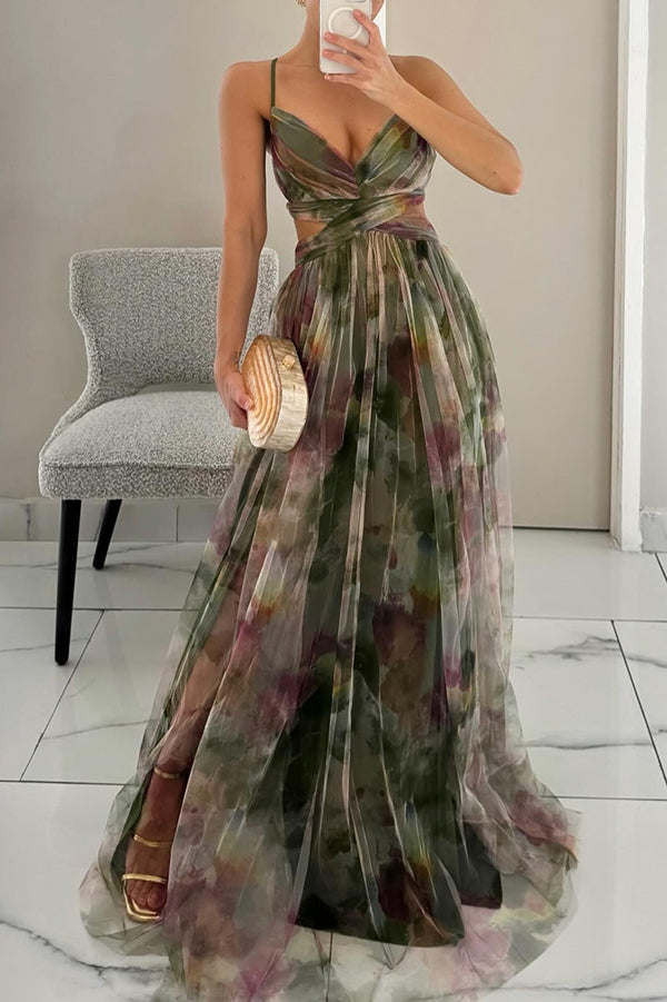 Hjørdis™ | Blomstret maxikjole