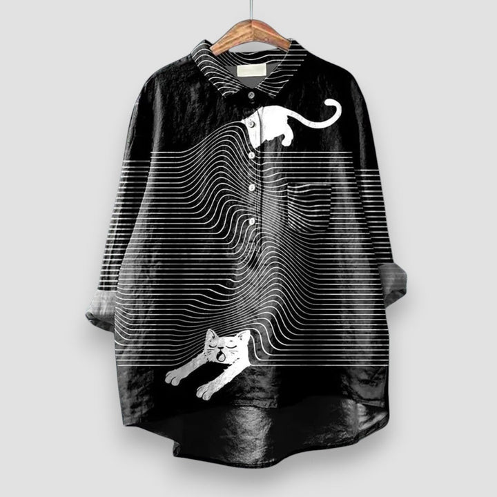 Åse ™  | Dameskjorte med Hundeprint