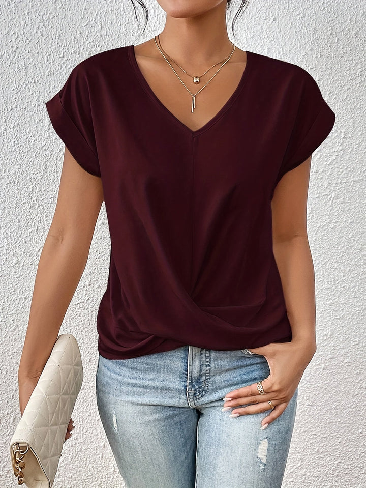 Ingeborg™ | Elegant T-shirt med Blød V-udskæring