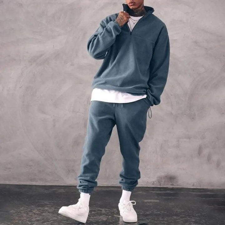 Konrad | Fleece sæt med pullover og joggingbukser