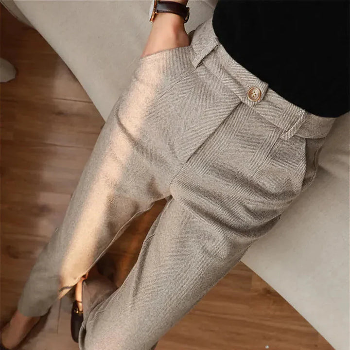 Casper | Elegante anzugshose i ren uld