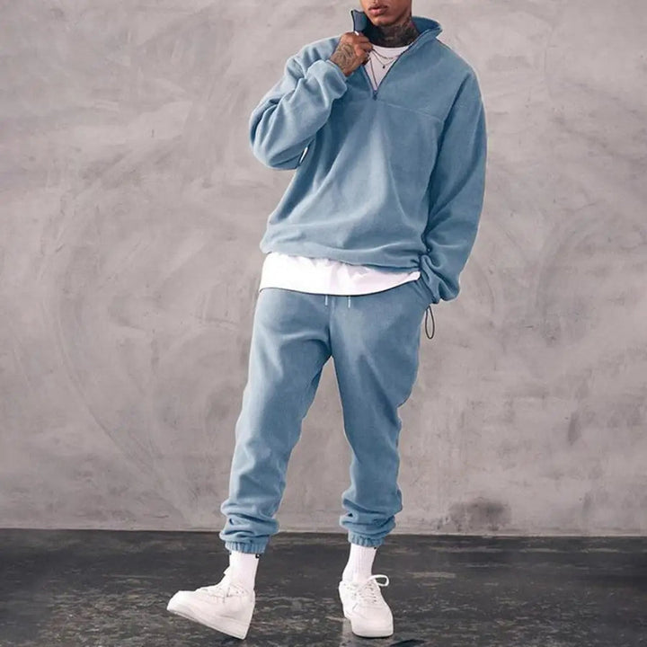 Konrad | Fleece sæt med pullover og joggingbukser