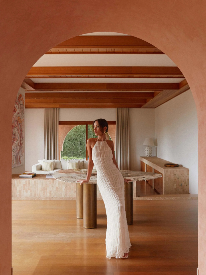 Paula™ | HALTERNECK MAXI DRESS