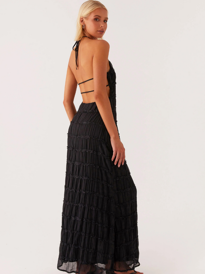 Paula™ | HALTERNECK MAXI DRESS