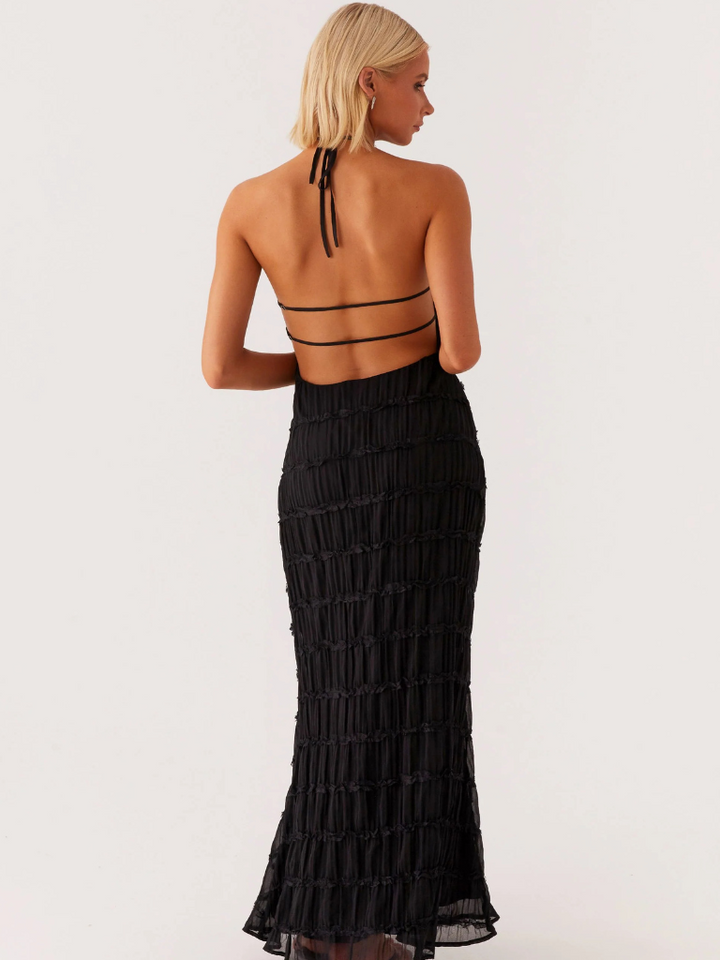 Paula™ | HALTERNECK MAXI DRESS