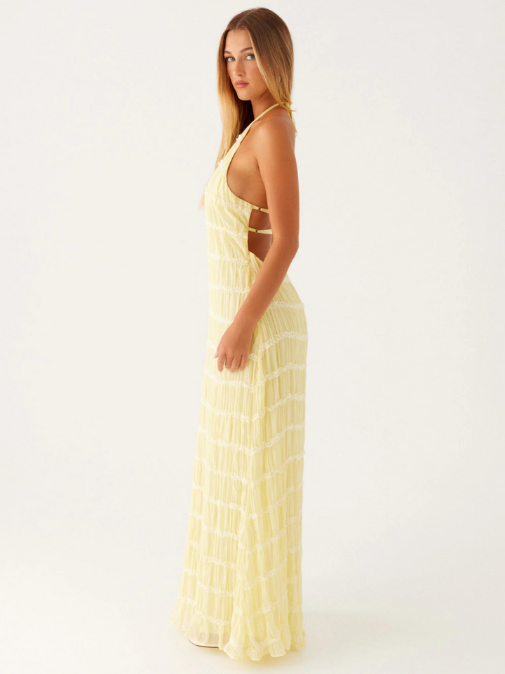 Paula™ | HALTERNECK MAXI DRESS