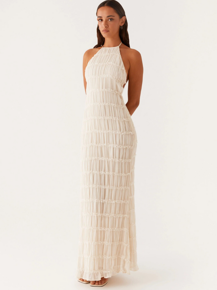 Paula™ | HALTERNECK MAXI DRESS