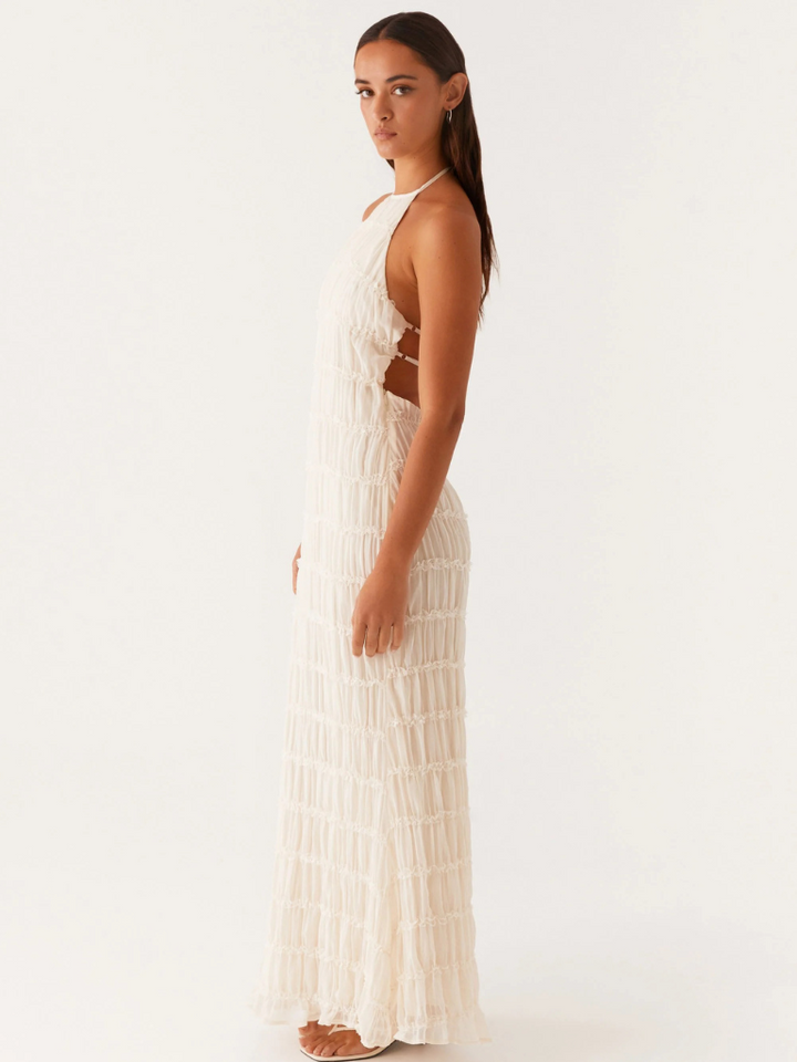 Paula™ | HALTERNECK MAXI DRESS