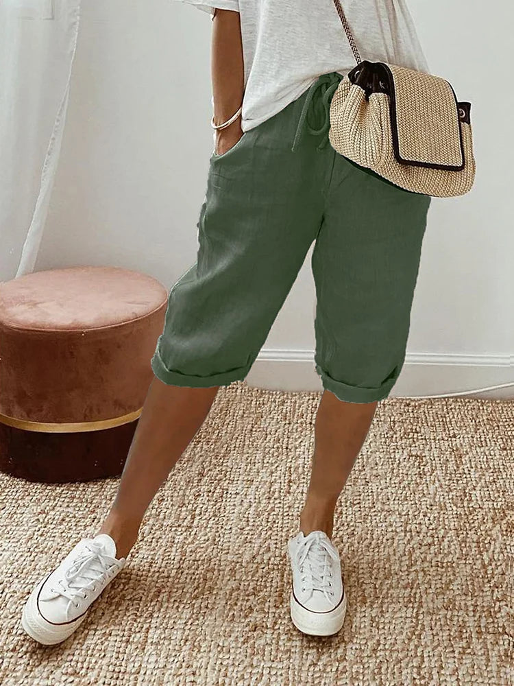 Inga™ | Komfortable Shorts med Omslag