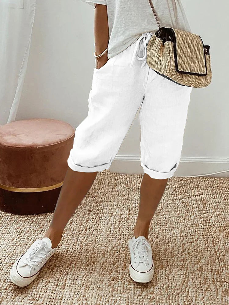 Inga™ | Komfortable Shorts med Omslag