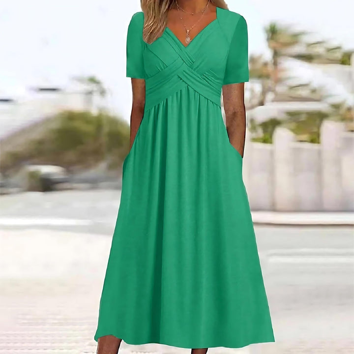 Dorete™ | Midi Dress with Belly Coverage