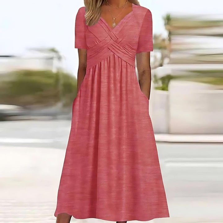 Dorete™ | Midi Dress with Belly Coverage