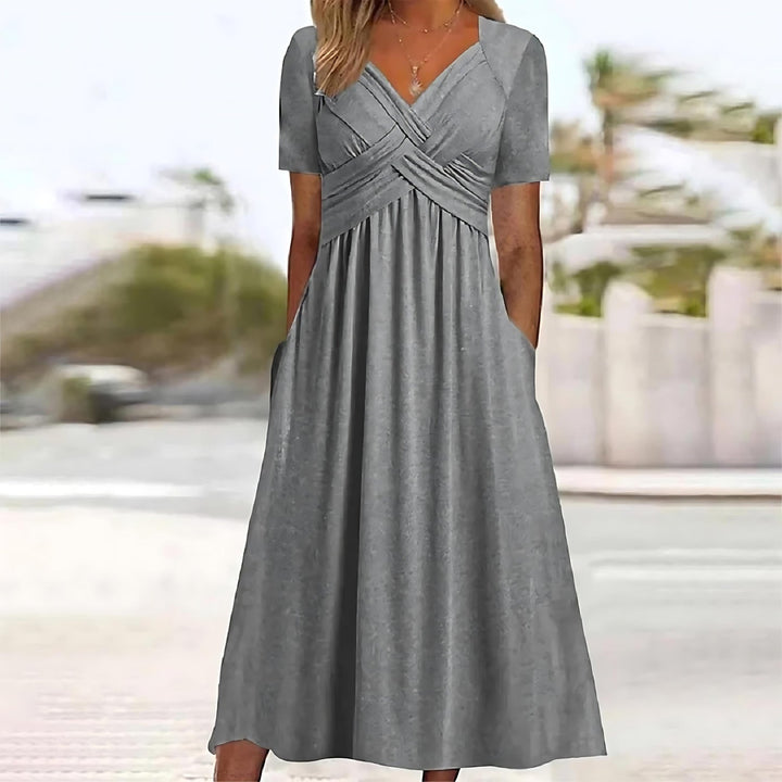 Dorete™ | Midi Dress with Belly Coverage
