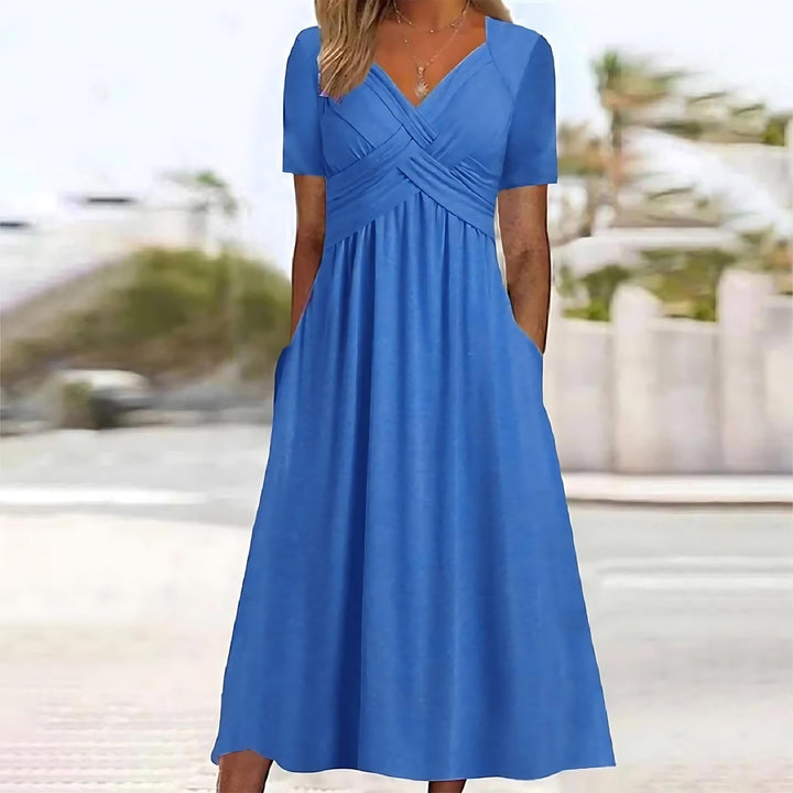 Dorete™ | Midi Dress with Belly Coverage