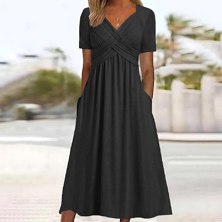 Dorete™ | Midi Dress with Belly Coverage