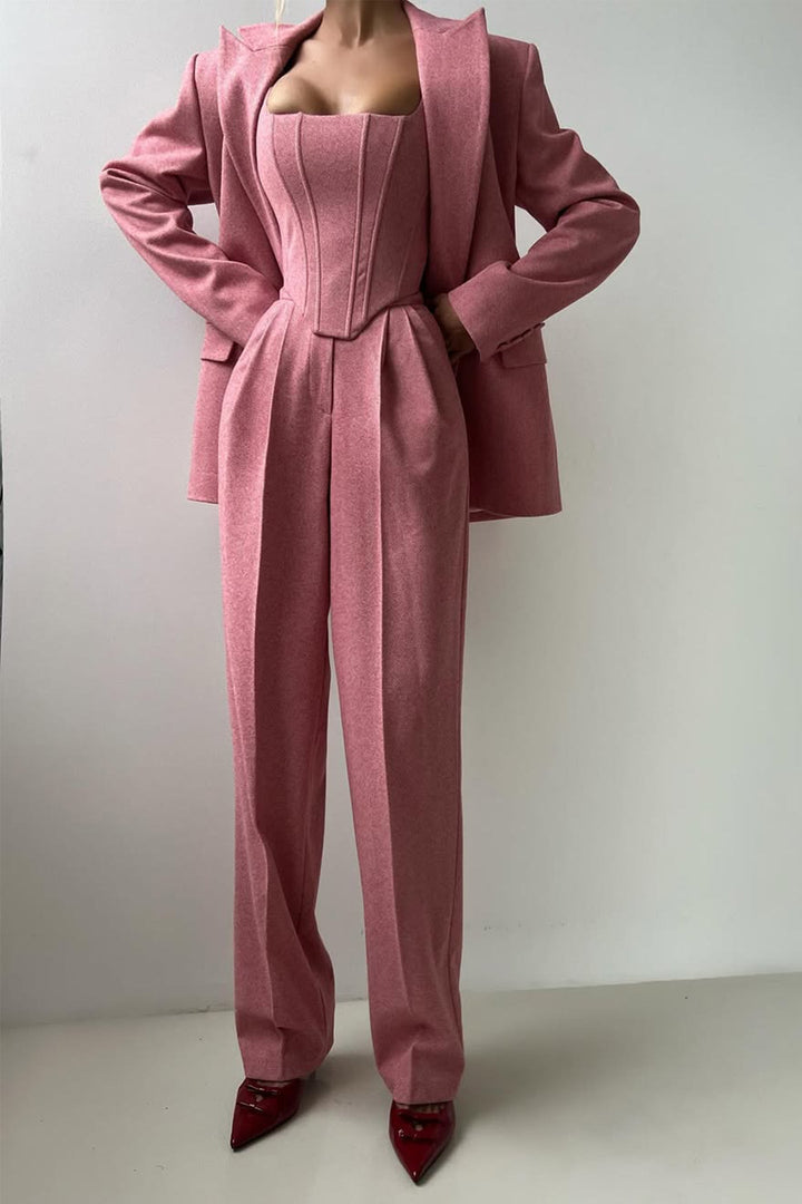 Alvilda™ | Tre-delt sæt med dobbeltknappet blazer