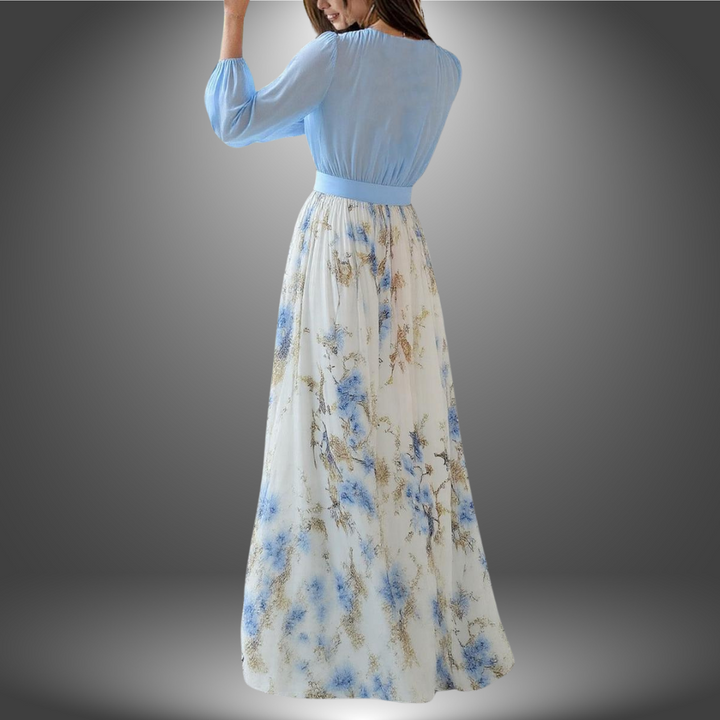 Elva™ |  Elegant blomstret maxikjole