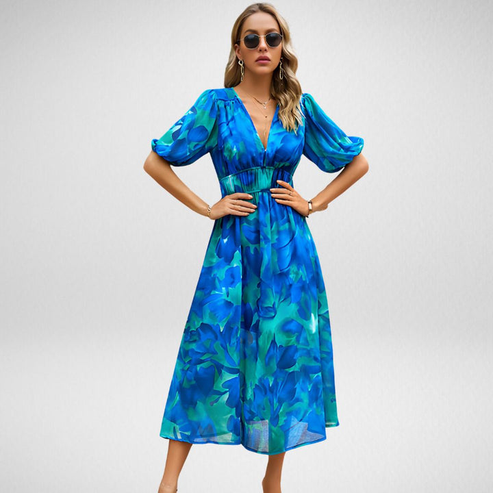 Cecilia™ | Stilfuld Geometrisk Print Kjole
