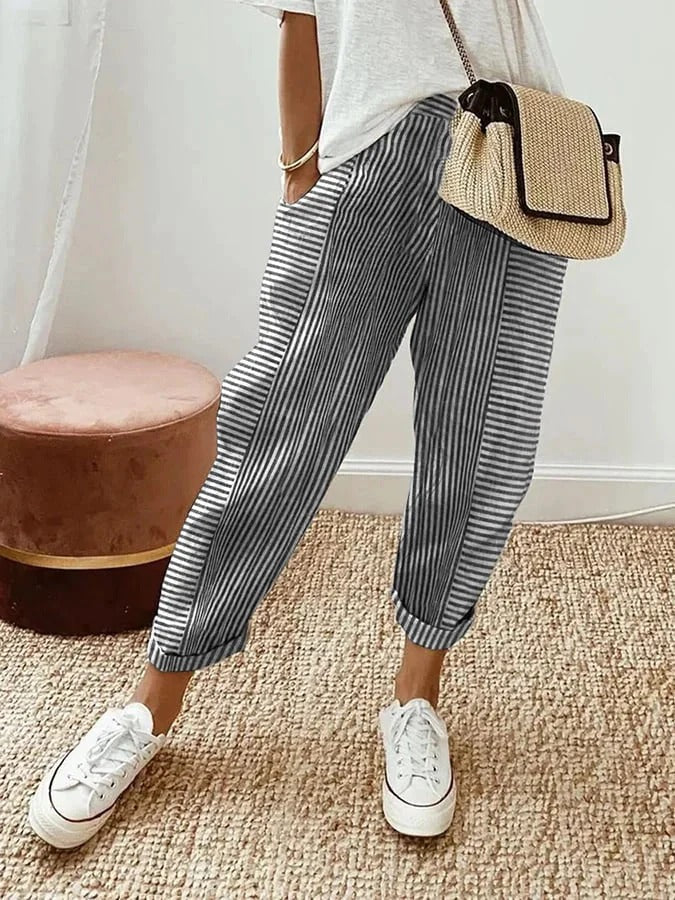 Rita™ | Striped Trousers
