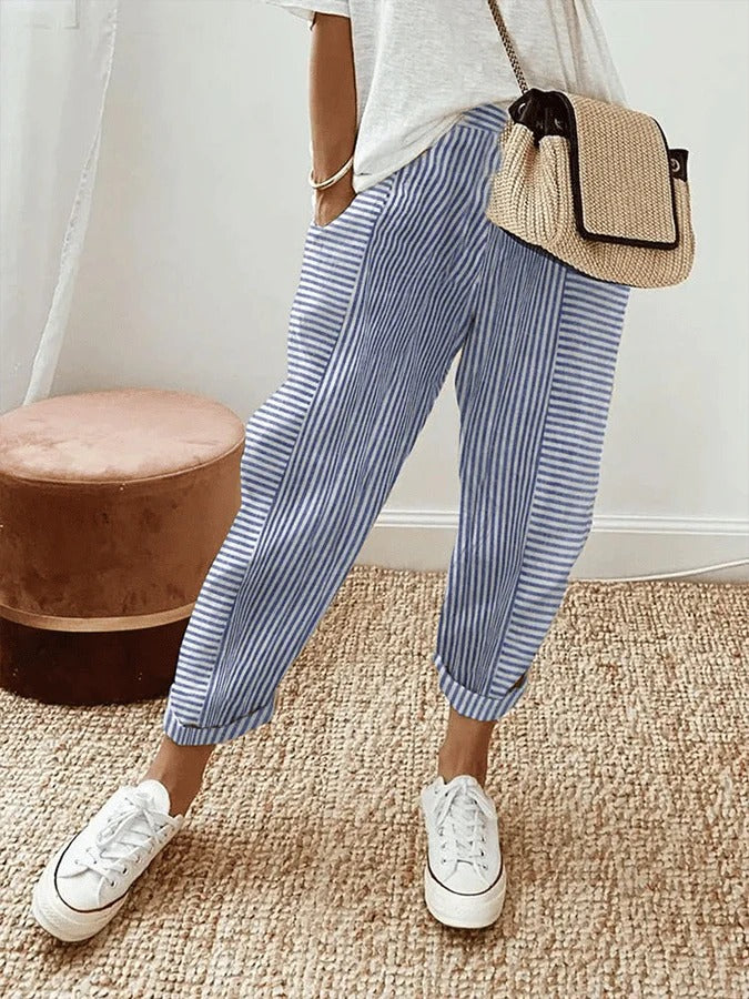 Rita™ | Striped Trousers
