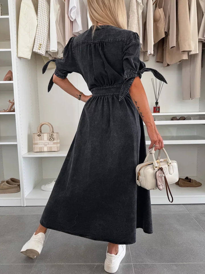Ragnhild™ | Glowing Denim Dress