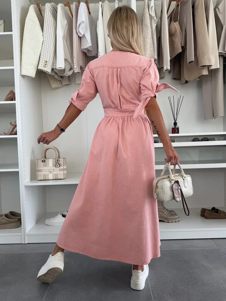 Ragnhild™ | Glowing Denim Dress