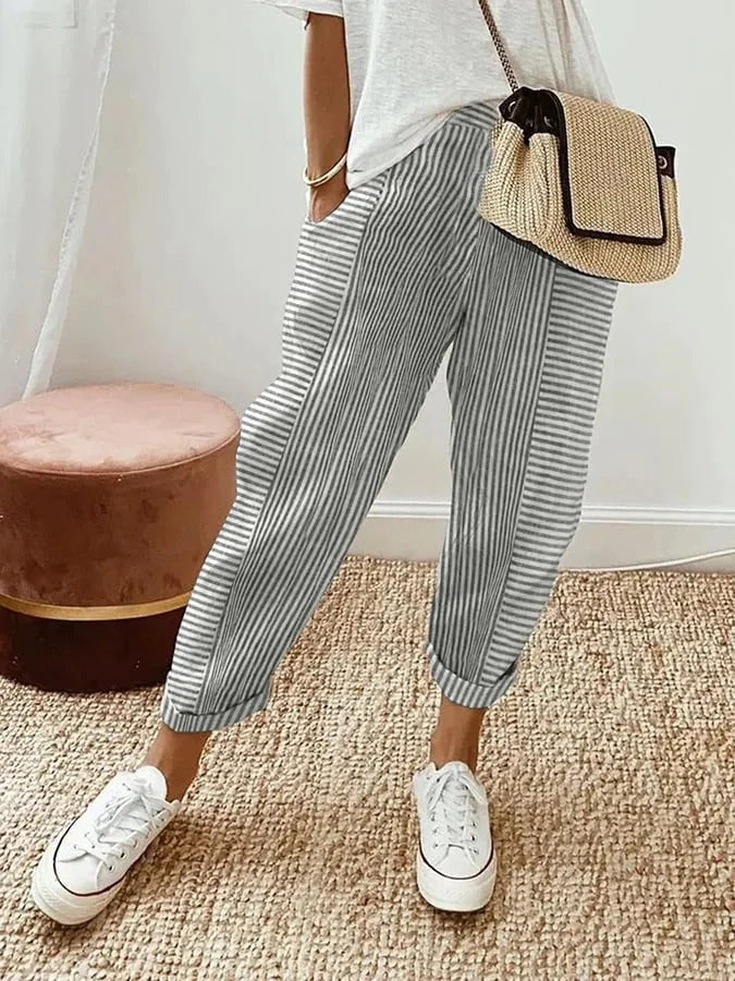 Rita™ | Striped Trousers