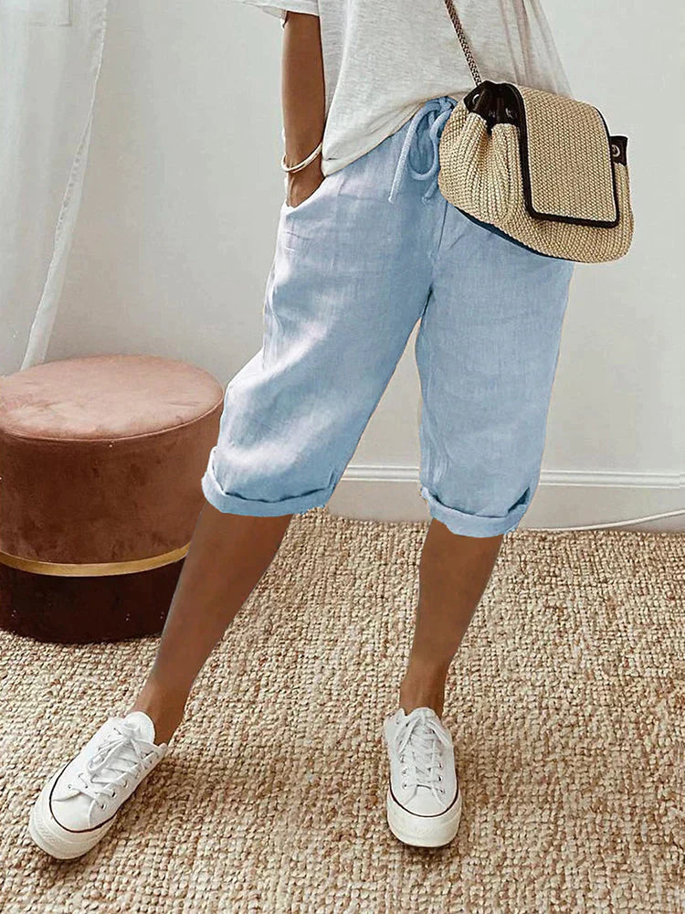 Inga™ | Komfortable Shorts med Omslag