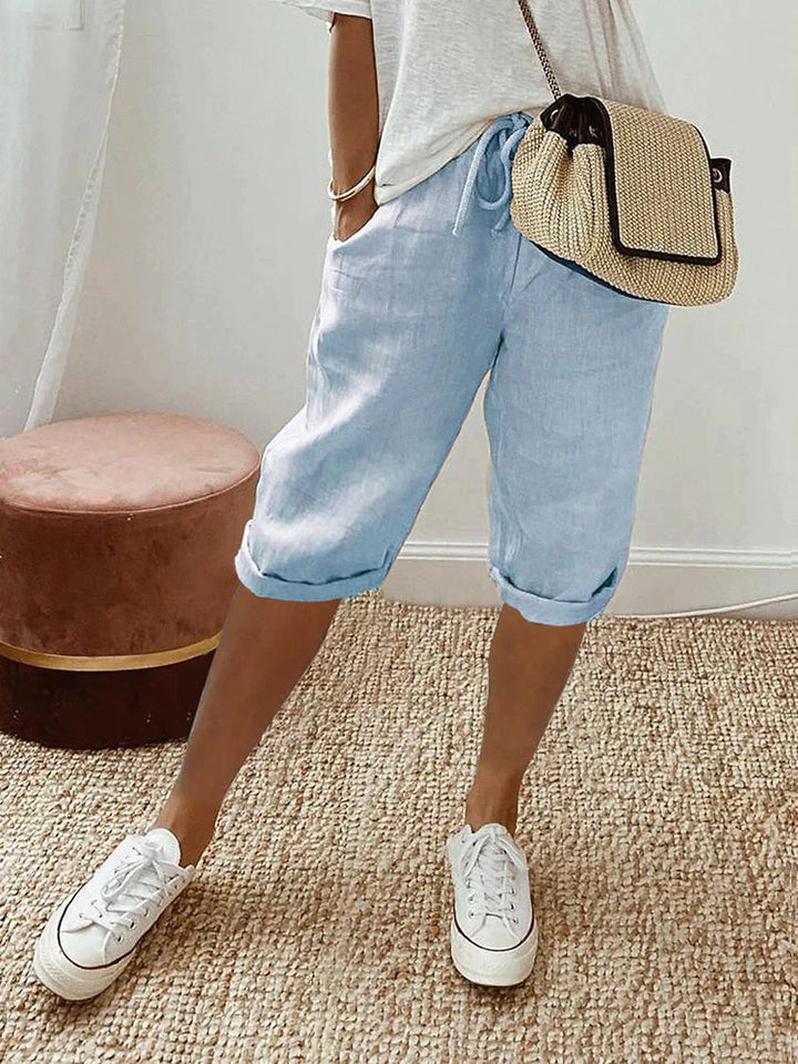 Inga™ | Komfortable Shorts med Omslag