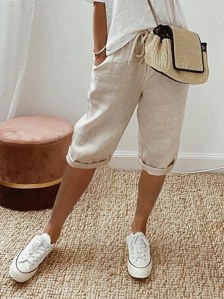 Inga™ | Komfortable Shorts med Omslag
