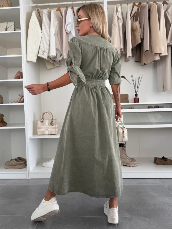 Ragnhild™ | Glowing Denim Dress