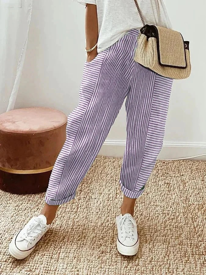 Rita™ | Striped Trousers