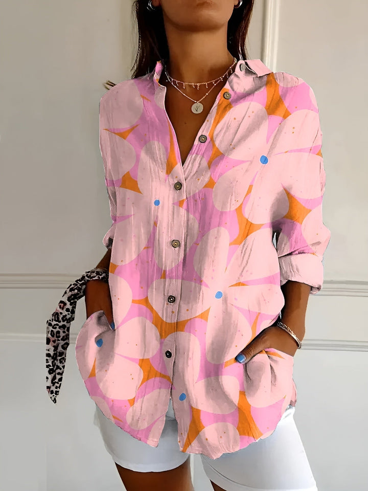 Lærke™ | Bluse med blomstermønster